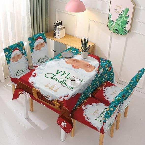 (🌲EARLY CHRISTMAS SALE - 50% OFF) 🎁 Christmas Tablecloth Chair Cover Decoration