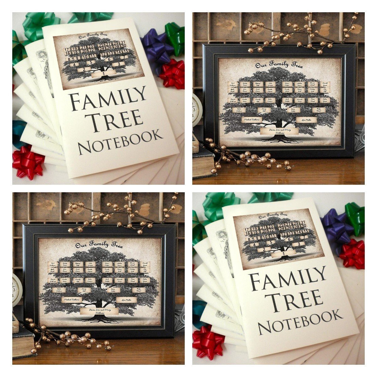 🎁 2025 Family Tree Notebook - Memories Of Ancestors