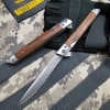 Folding Knife With Wooden Handle For Work, Hiking & Camping