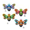 Iron Bee Art Sculpture Hanging Wall Decorations for Garden