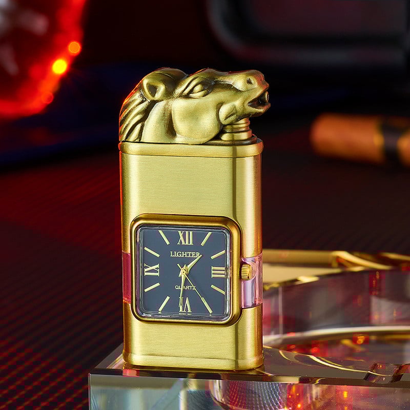 🔥Last Day 50% OFF -Windproof Lighter Vintage Watch Bezel -- Jet flame Torch