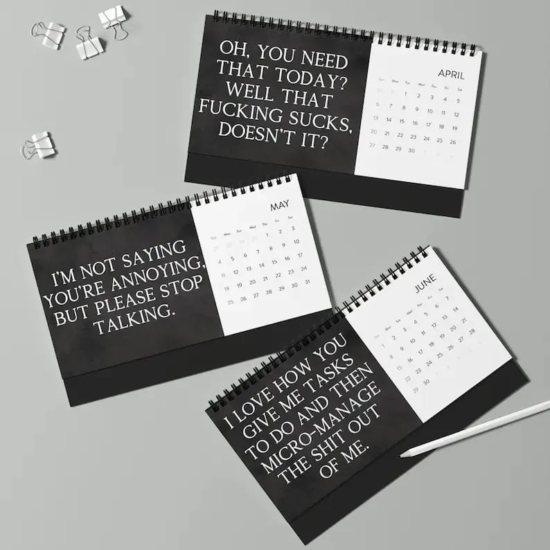 2025 Humor Desk Calendar