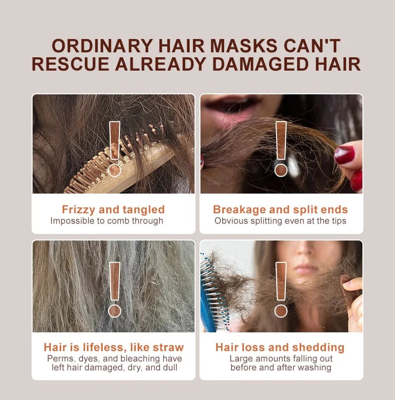 🎁TikTok Last Day Sale - 70% OFF🎉 PURC Keratin Hair Mask - Salon-Straight Hair at Home! Instantly Tames Frizz, Lasts 12 Weeks! 🔥