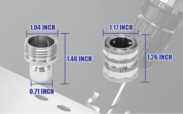 🎁TikTok Last Day Sale - 70% OFF🔥Stainless Steel Garden Hose Quick Connect Fittings Set🍃
