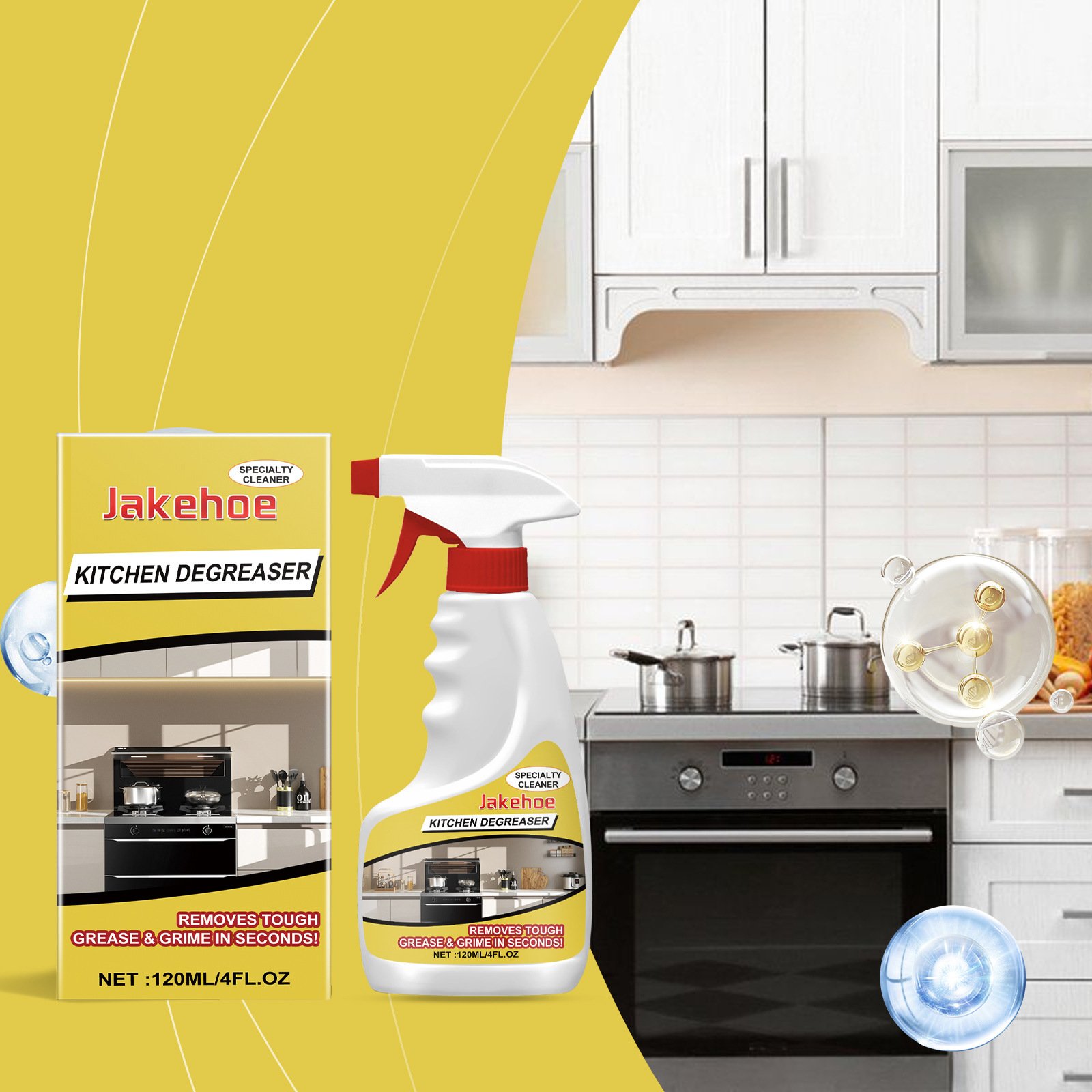 ⏰LAST DAY SALE 50% OFF💥Multi-Surface Kitchen Cleaner Spray