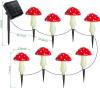 🍄Waterproof Solar Mushroom Lights Outdoor Decor,Garden Pathway Landscape Yard