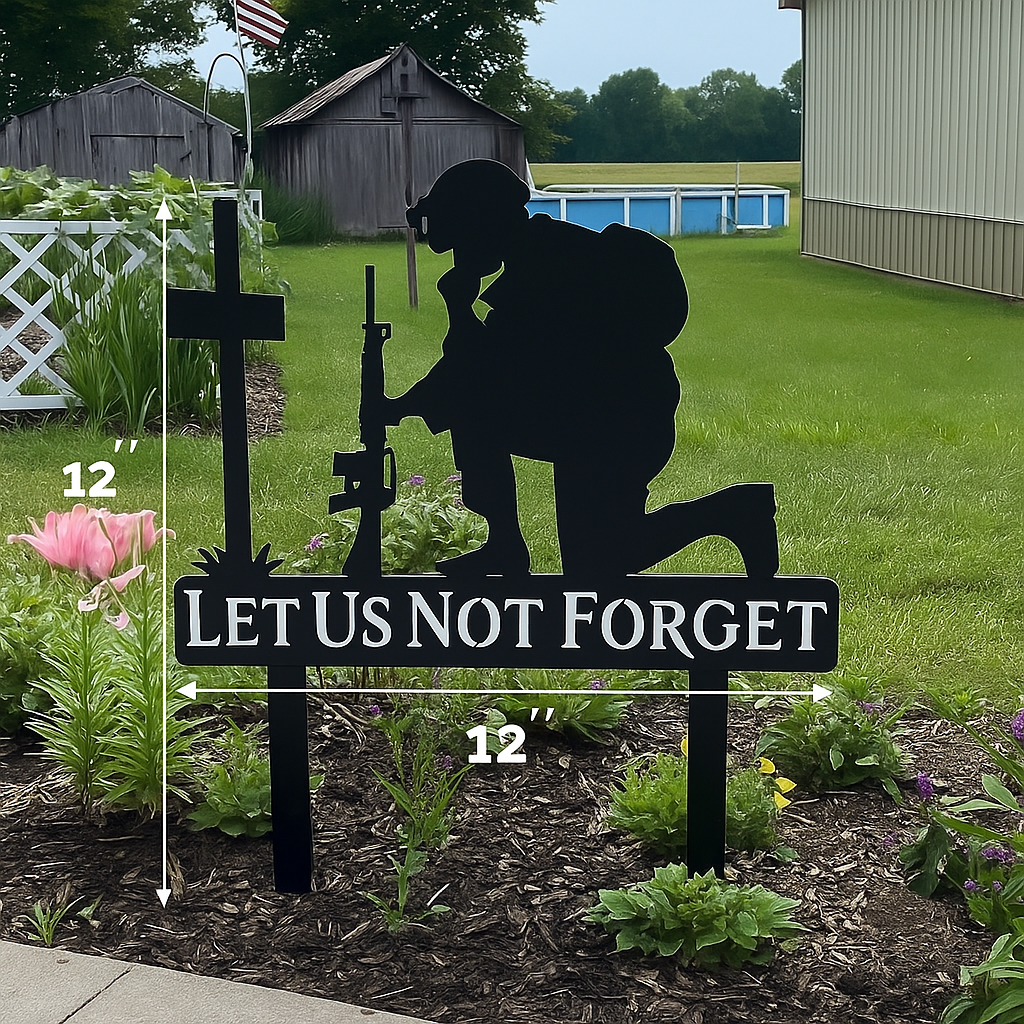 🎖️July 4th Flash Sale: 50% OFF Sitewide! 💕Handmade Memorial Metal Plaque For Soldiers