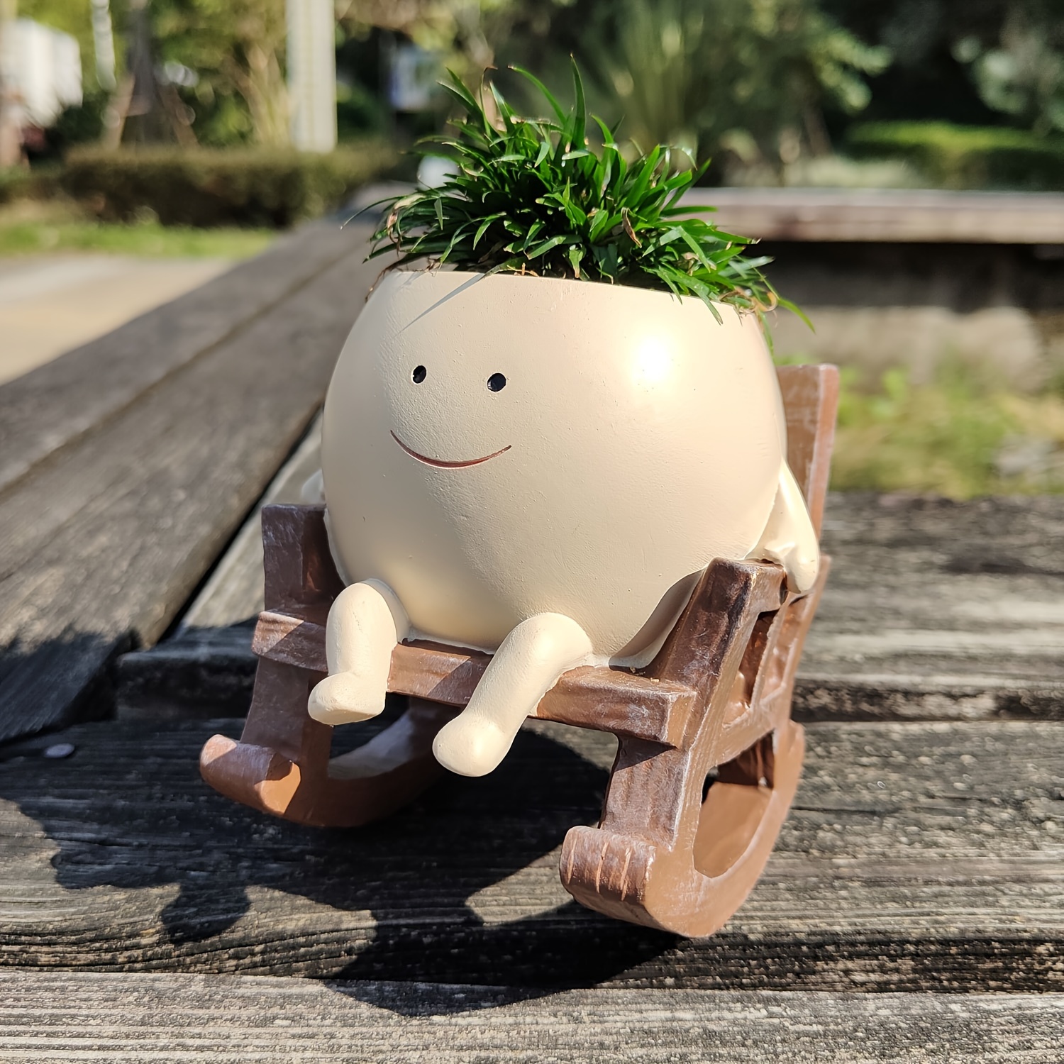 Hanging Smiley Face Planter Pot