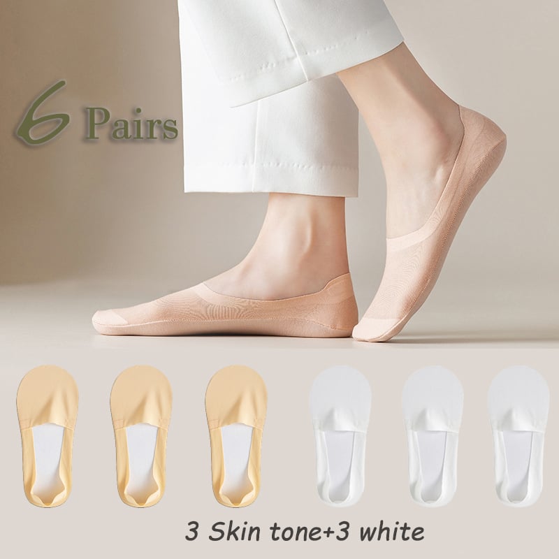 🔥BUY 3 SAVE 49%🔥Invisible Non-slip Ice Silk Socks & Never Fall Off