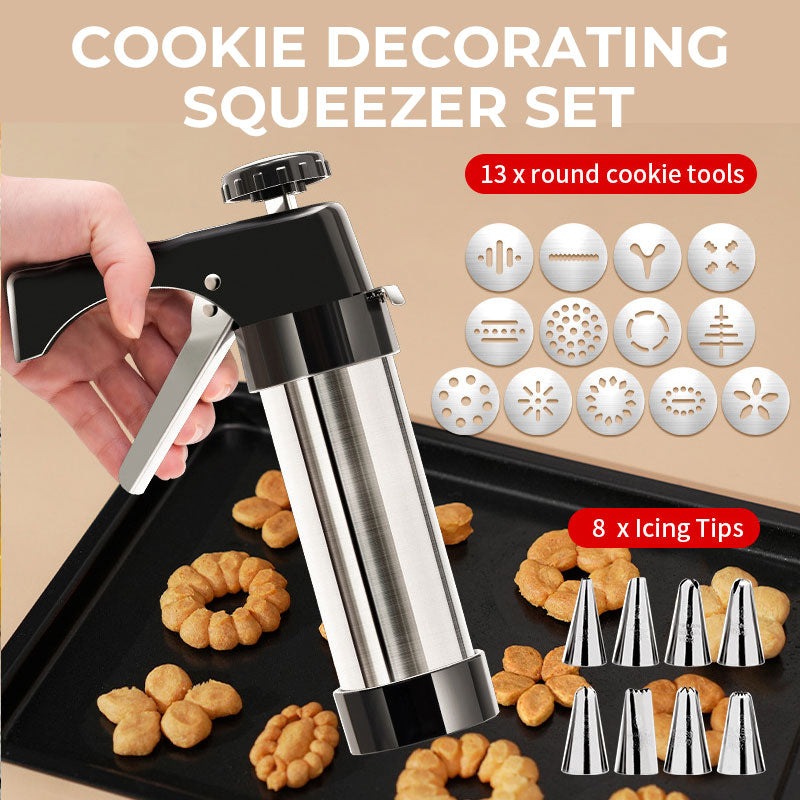 🔥Limited-time flash sale-👍Cookie Decorating Squeezer Set