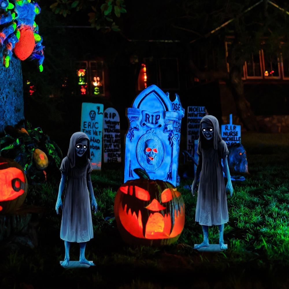 🎃Halloween Pre-sale 60% OFF👻2-PACK Halloween Ghost Stake Yard Decoration【Buy 2 Free Shipping】