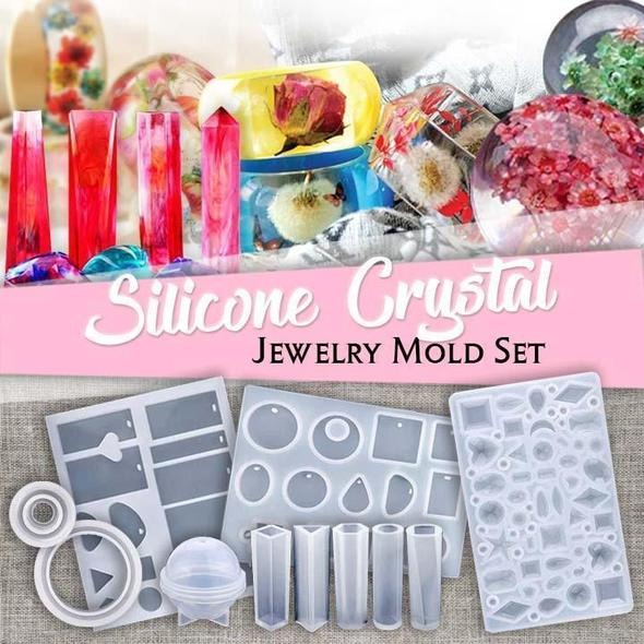 (LAST DAY PROMOTIONS- SAVE 50% OFF) DIY Silicone Crystal Jewelry Mold Set