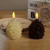 🎅Last Four Hours 50% off🔥Flameless Pinecone Candles Battery Operated