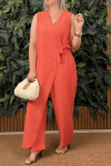 🔥Hot Sale 49% OFF🔥 - Women's Casual V-neck Cross Strap Jumpsuit