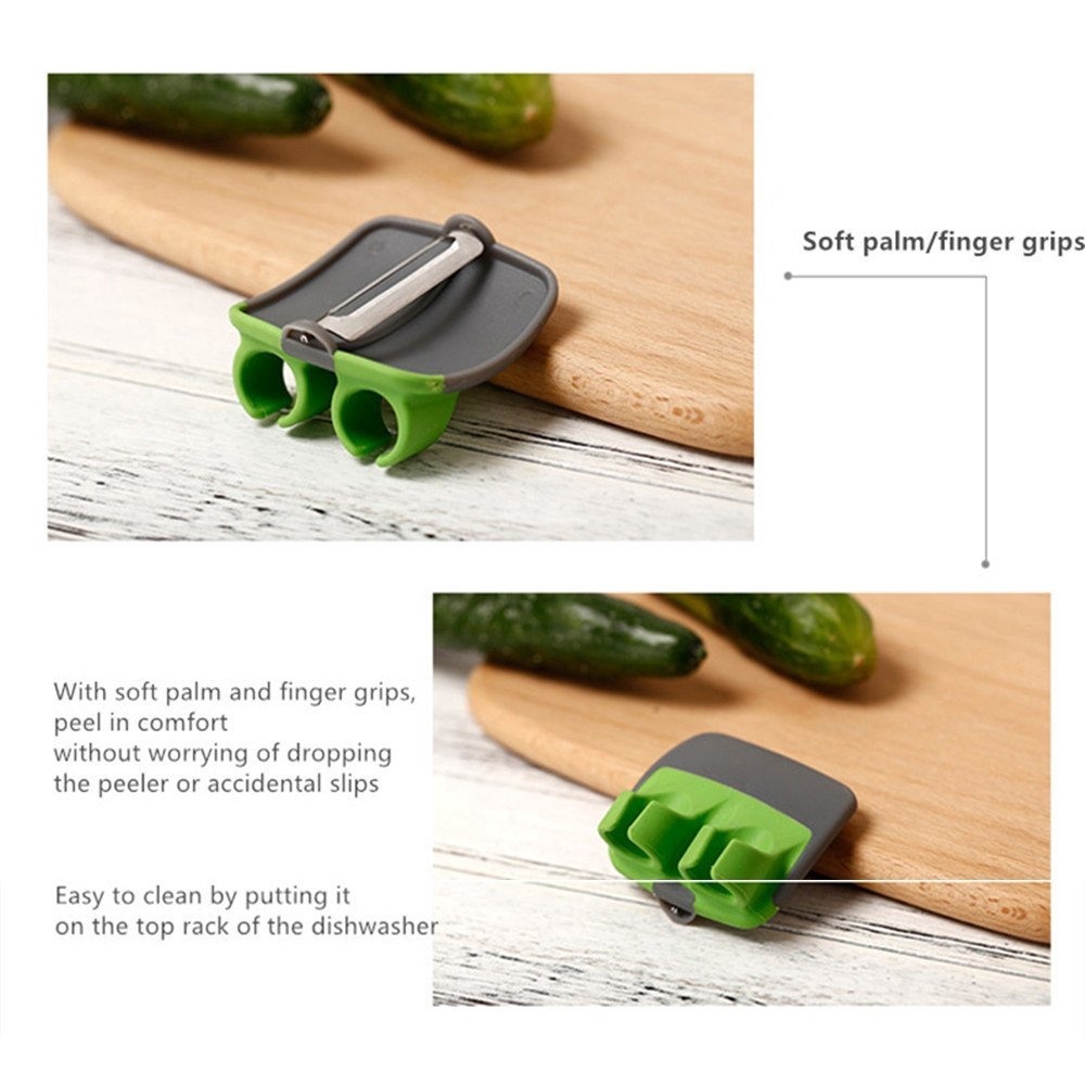 (SUMMER HOT SALE - Save 50% OFF) Two Finger Peeler-BUY 3 GET 3 FREE