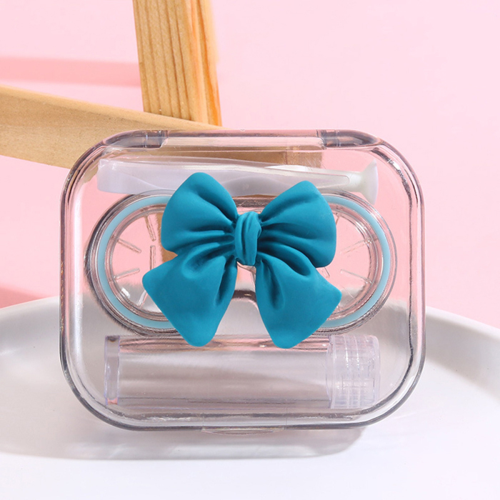 (Mother's Day Sale- 48% OFF) Bow Ribbon Contact Lens Case Set- BUY 4 FREE SHIPPING