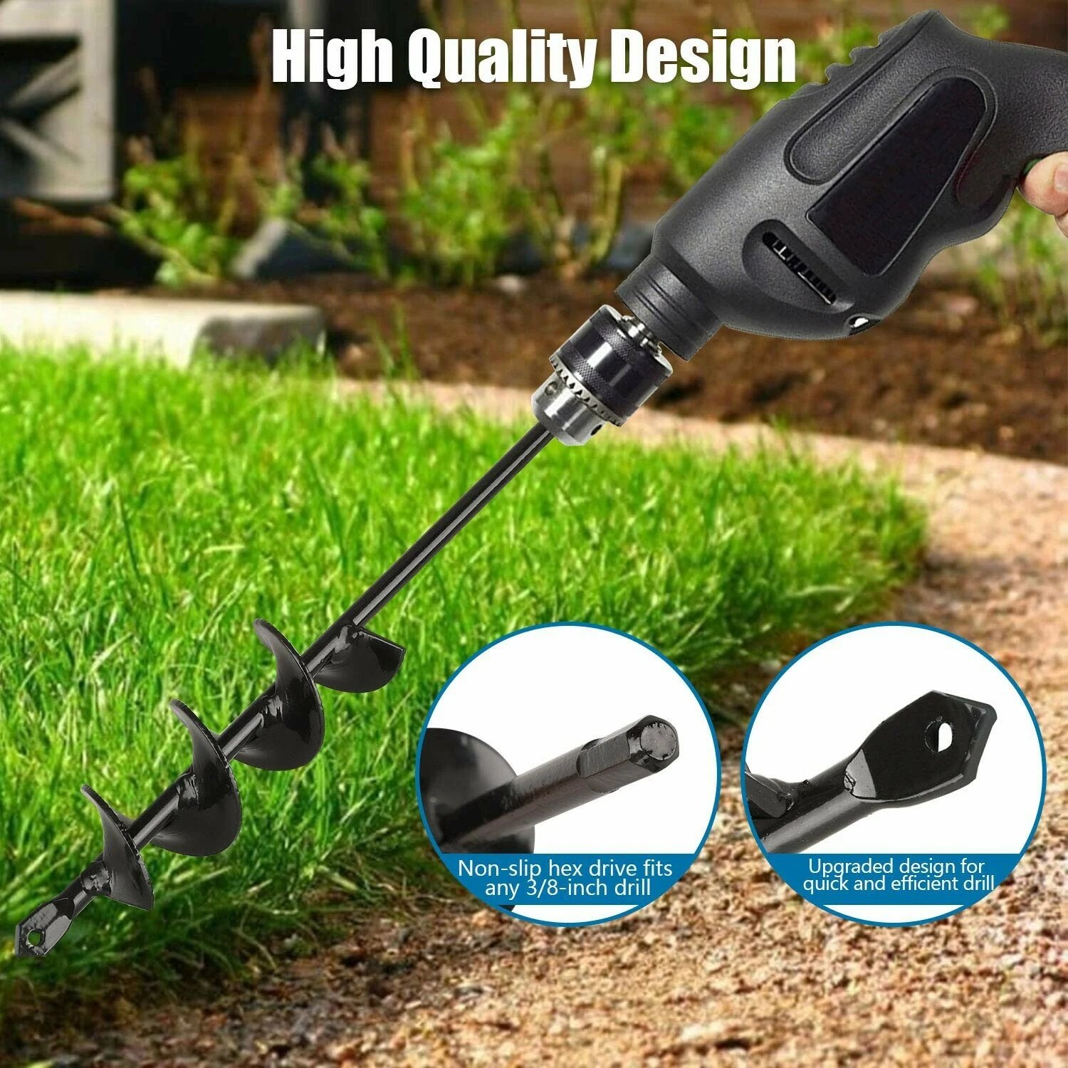 🔥Last Day Promotion 48% OFF-🎁- Easy Gardening Auger Spiral Drill Bit