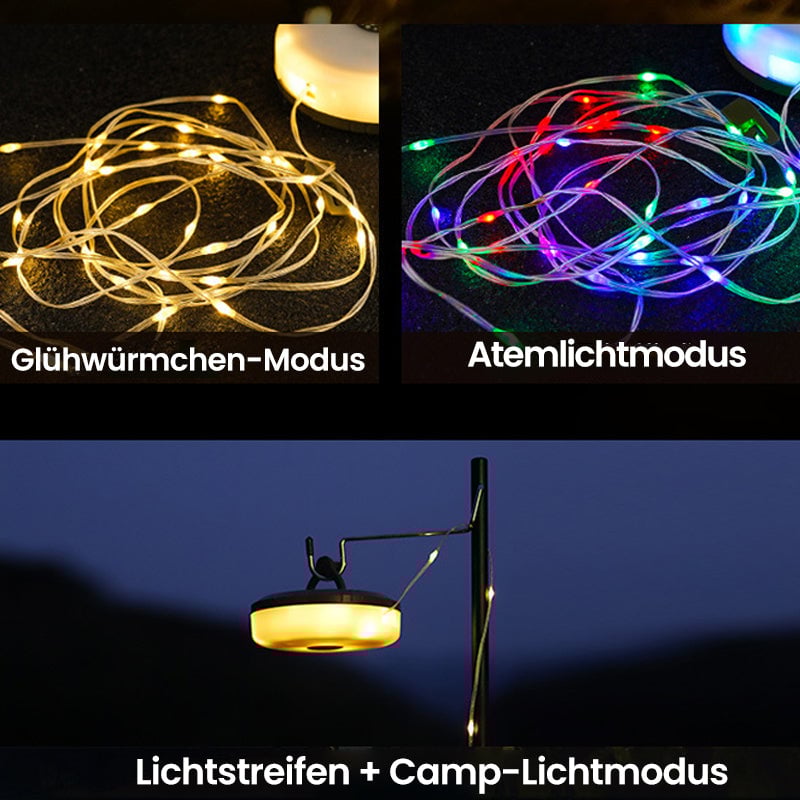 🔥Heißer Verkauf  49% Rabat🔥Wasserdichte tragbare verstaubare Lichterkette für den Außenbereich