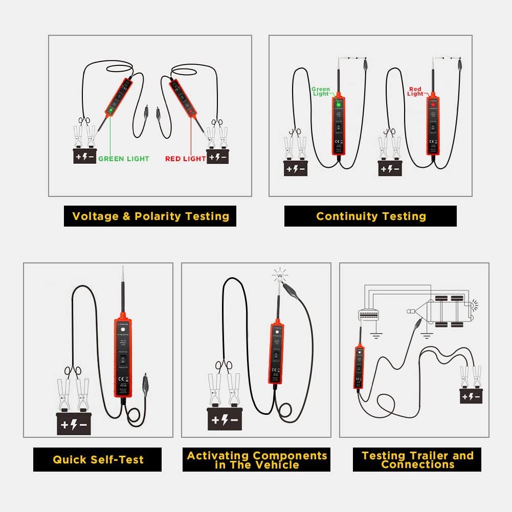 🔥6-36V DC Automotive Electrical System Tester