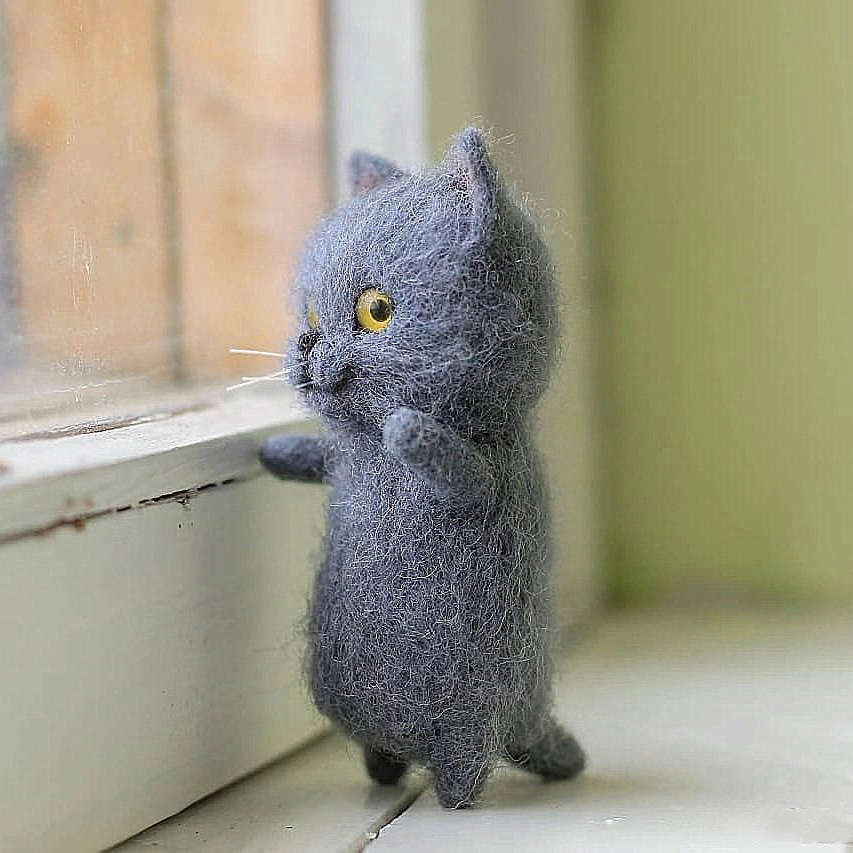 🐱DIY Cat Wool Felt🐱Gift For Cat Lovers