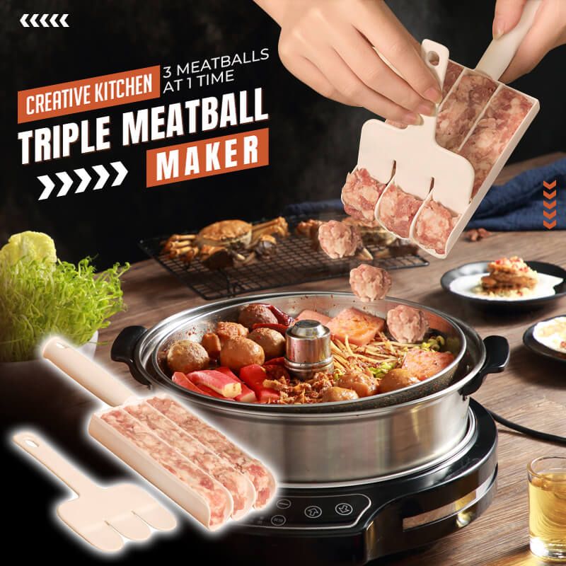 🔥Last Day Promotion 48% OFF🔥Creative Kitchen Triple Meatball Maker