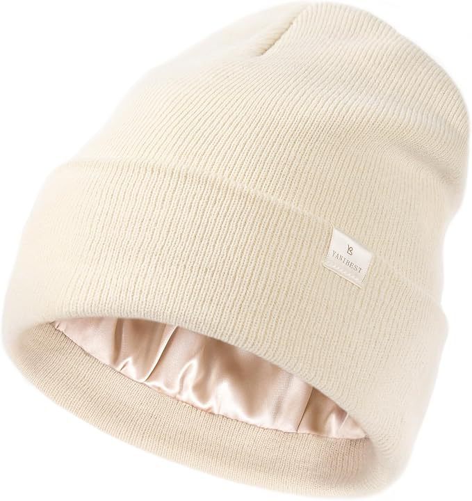 (🎄Christmas Sales 49% OFF) ✨️Satin Lined Winter Beanie Hat