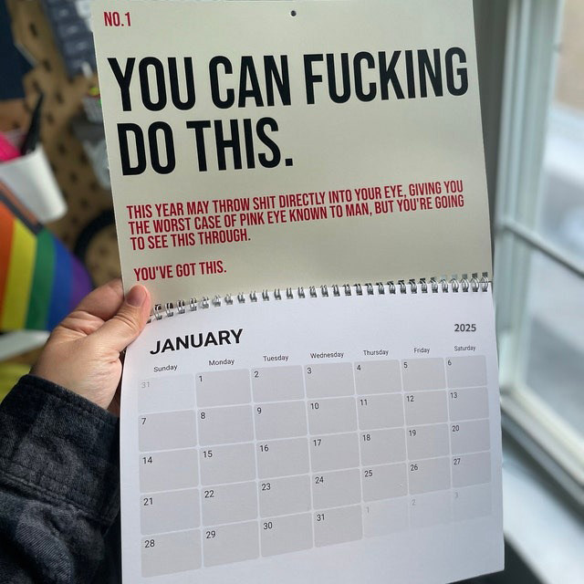 🤣The Year Of Your Fucking Year Calendar-Your Kick-Ass Motivational Calendar (2025)