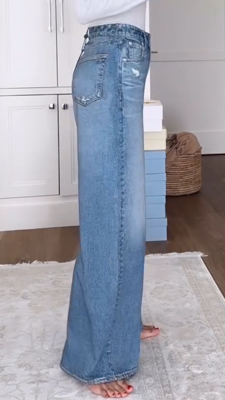 Women's Casual Wide-leg Jeans
