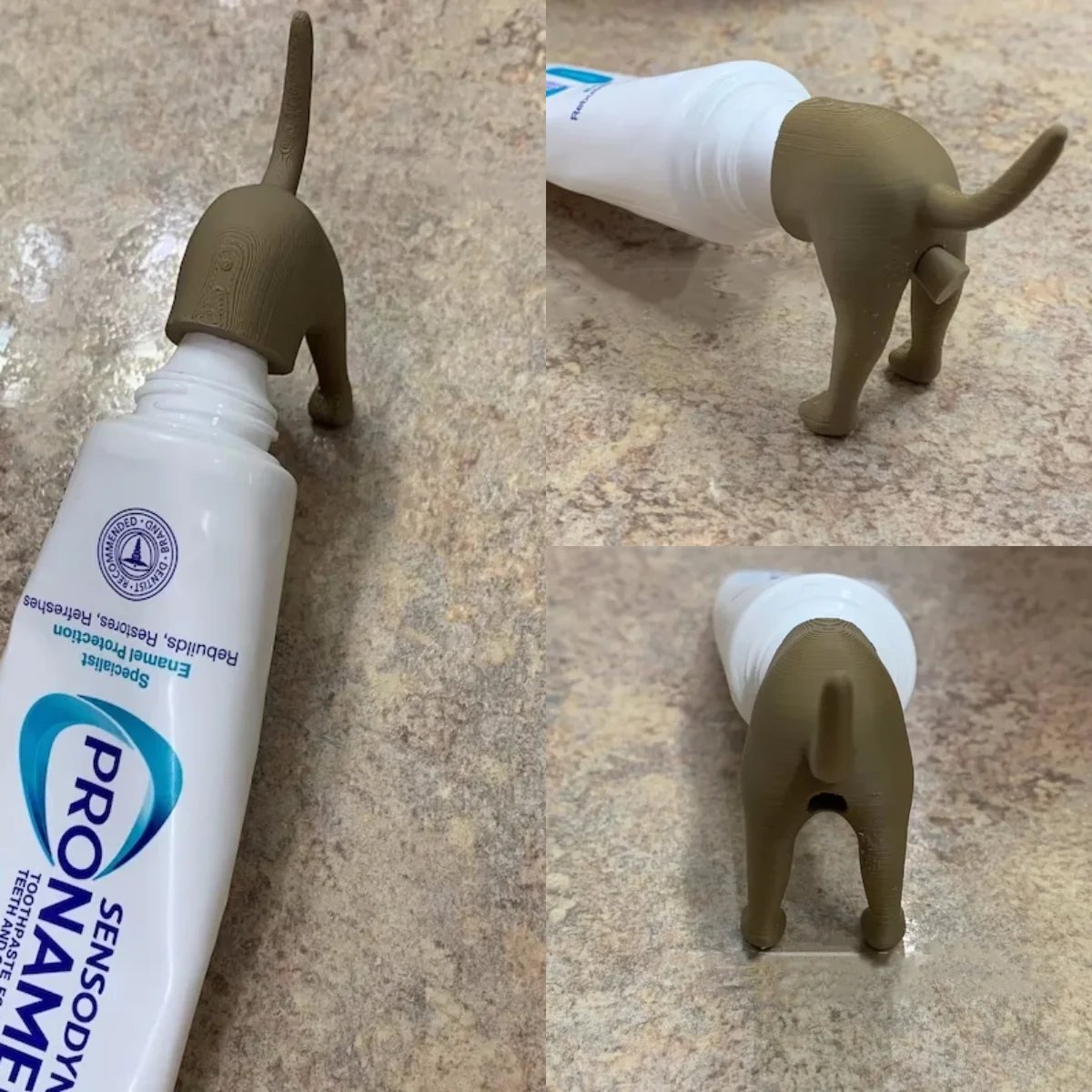 🔥Last Day Promotion 70% OFF-🔥-🐶 Pooping Dog Butt Toothpaste Topper