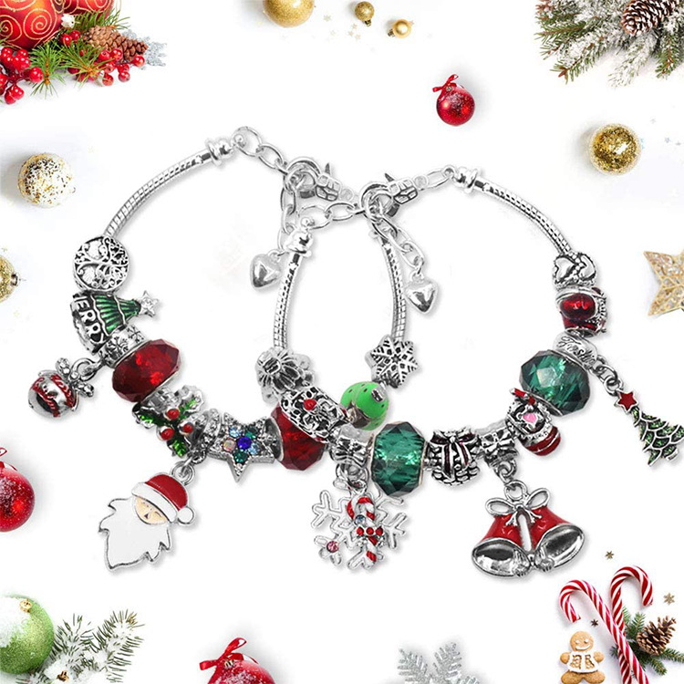 🔥Last Day Promotion - 70% OFF🎁🎄24 Pcs DIY Christmas Advent Calendar Bracelets Set🎁