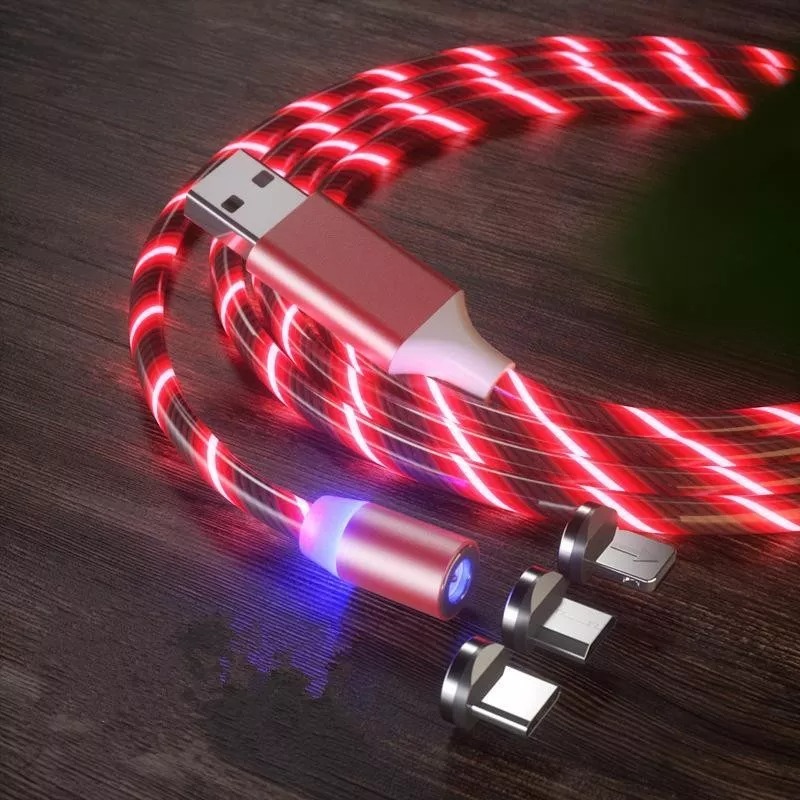 (Christmas Sale-Save 50% OFF)Luminous Magnetic Charging Cable With 3 Plug