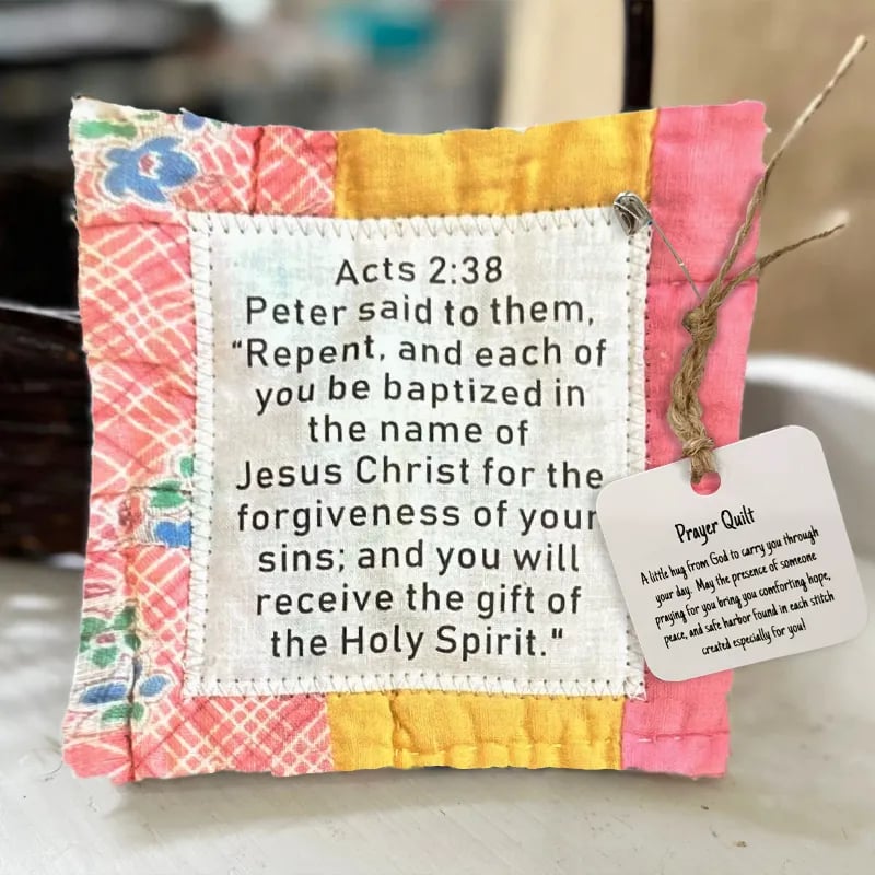 🙏❤️ Mini Scripture Quilts With Cross Inside