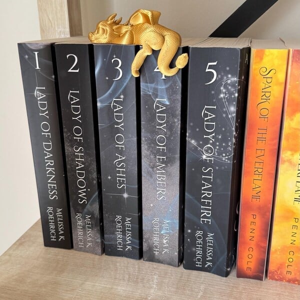 🔥🔥2025 Mother's Day Gift 49% Off--📚3D Printing Sleeping Bookshelf Dragon