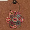 🎁Happy Tree Handmade Button Ornament🎁
