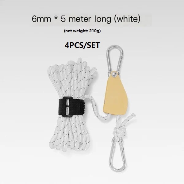 🔥Last Day Promotion - 60% OFF🎁Fast Release Pulley Camping Rope