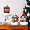 👍🔥Christmas resin small house Santa Claus store micro landscape resin ornaments
