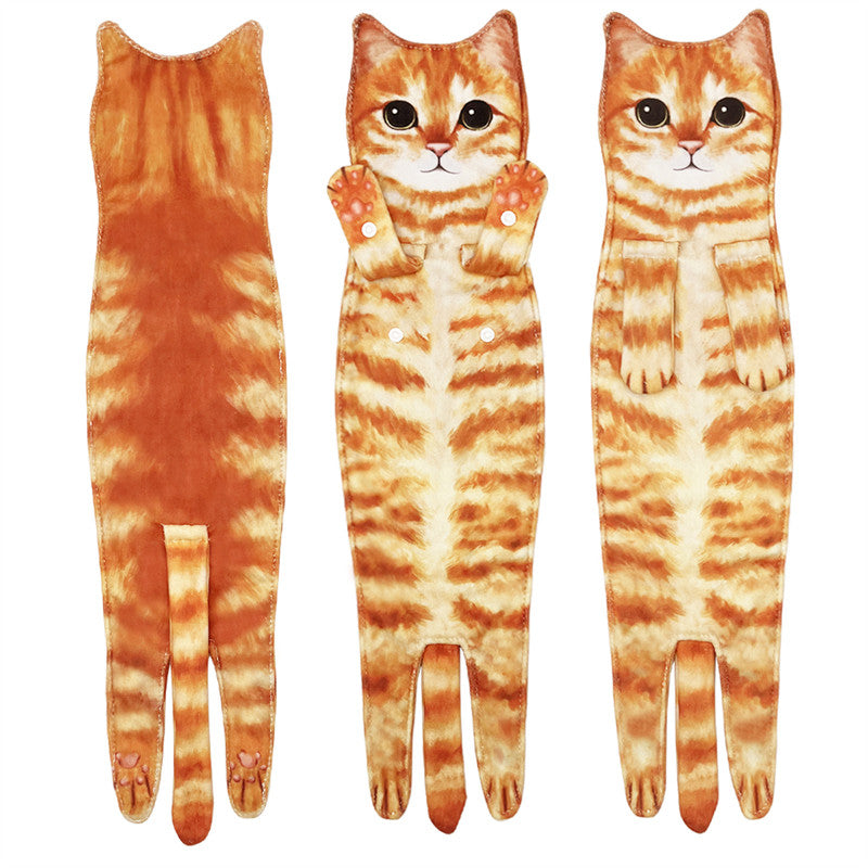 🔥Last Day Promotion 50% OFF🔥Cute Cat Hand Towel⚡Buy 2 Free Shipping