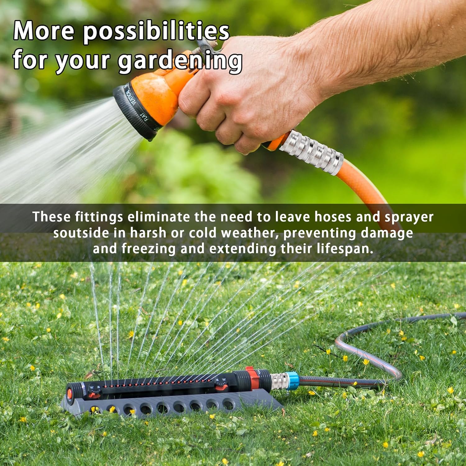 🎁TikTok Last Day Sale - 70% OFF🔥Stainless Steel Garden Hose Quick Connect Fittings Set🍃