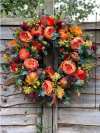 🔥Last Day Promotion - 60% OFF🎁💖Fall Peony And Pumpkin Wreath - Year Round Wreath