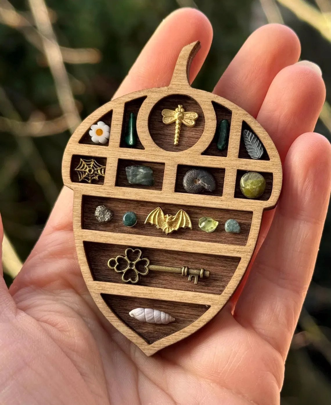 Mini Wooden Display Shelf for Collectibles