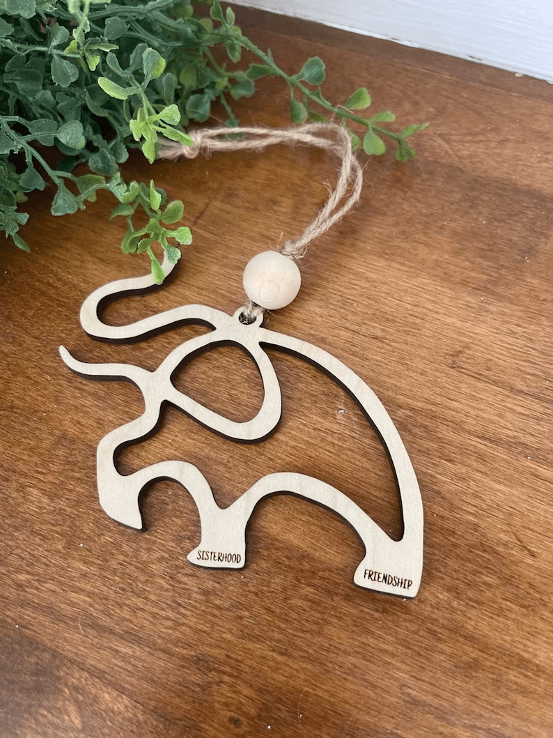 A story of love and loyalty Elephant ornament gift