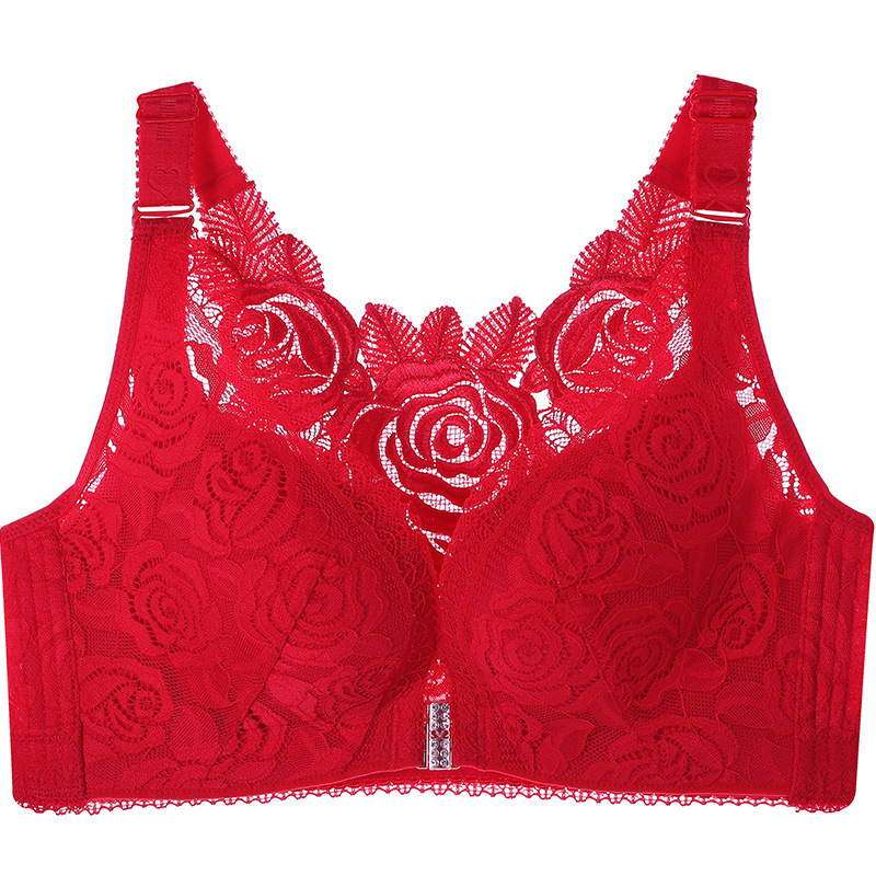 🔥Rose Embroidery Front Closure Wirefree Bra