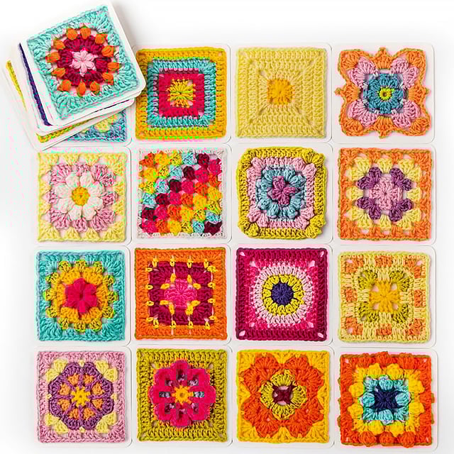 🔥Last Day Promotion 50% OFF🔥[50 Unique Designs]Granny Square Crochet Card Set
