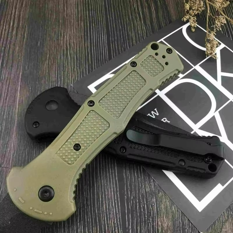 ⚔ Tactical Folding Knife – CPM-D2 Blade, Nylon Fiber Handle