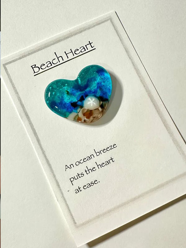 🔥LAST DAY 49% OFF - 🎁Glass Beach Pocket Heart (BUY 2 SAVE 10%)