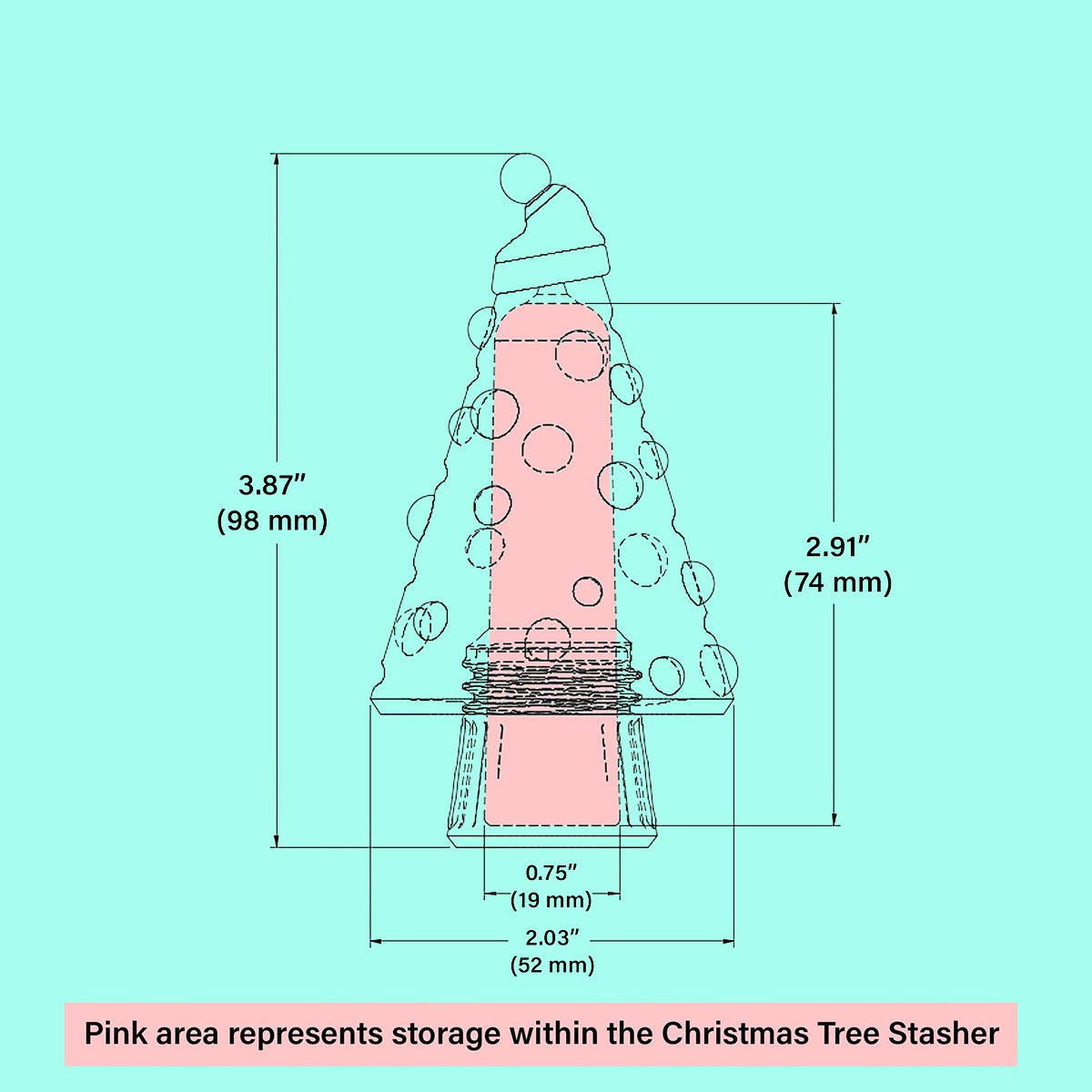 🔥Christmas Sales 50% OFF🎄3D Printed Christmas Tree Stasher Ornament💸