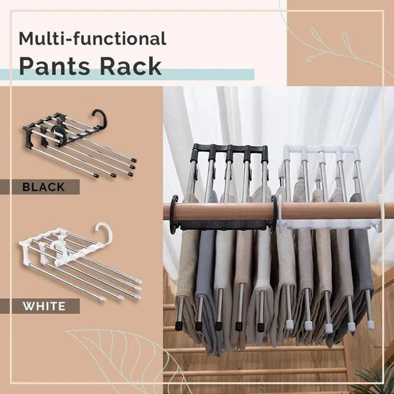 (🌲Hot Sale- SAVE 49% OFF) Magic Pants Hangers Space Saving, Buy 2 Get 1 Free NOW!