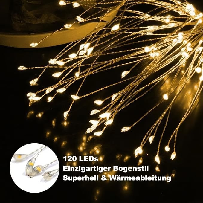 ❤️Letzter Tag 49 % Rabatt - Solarbetriebene Lichterketten für den Garten