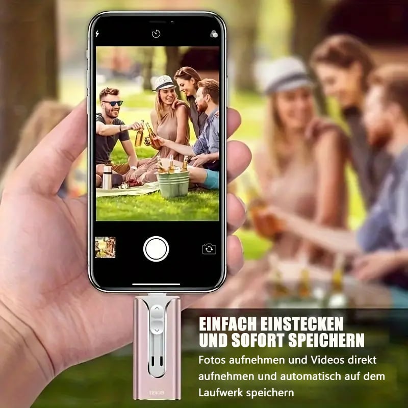 🏆Letzter Tag 49% Rabatt✨32 ~ 1TB Micro USB + 8 Pin + USB 3,0 4 in 1 Handy Computer U-Disk
