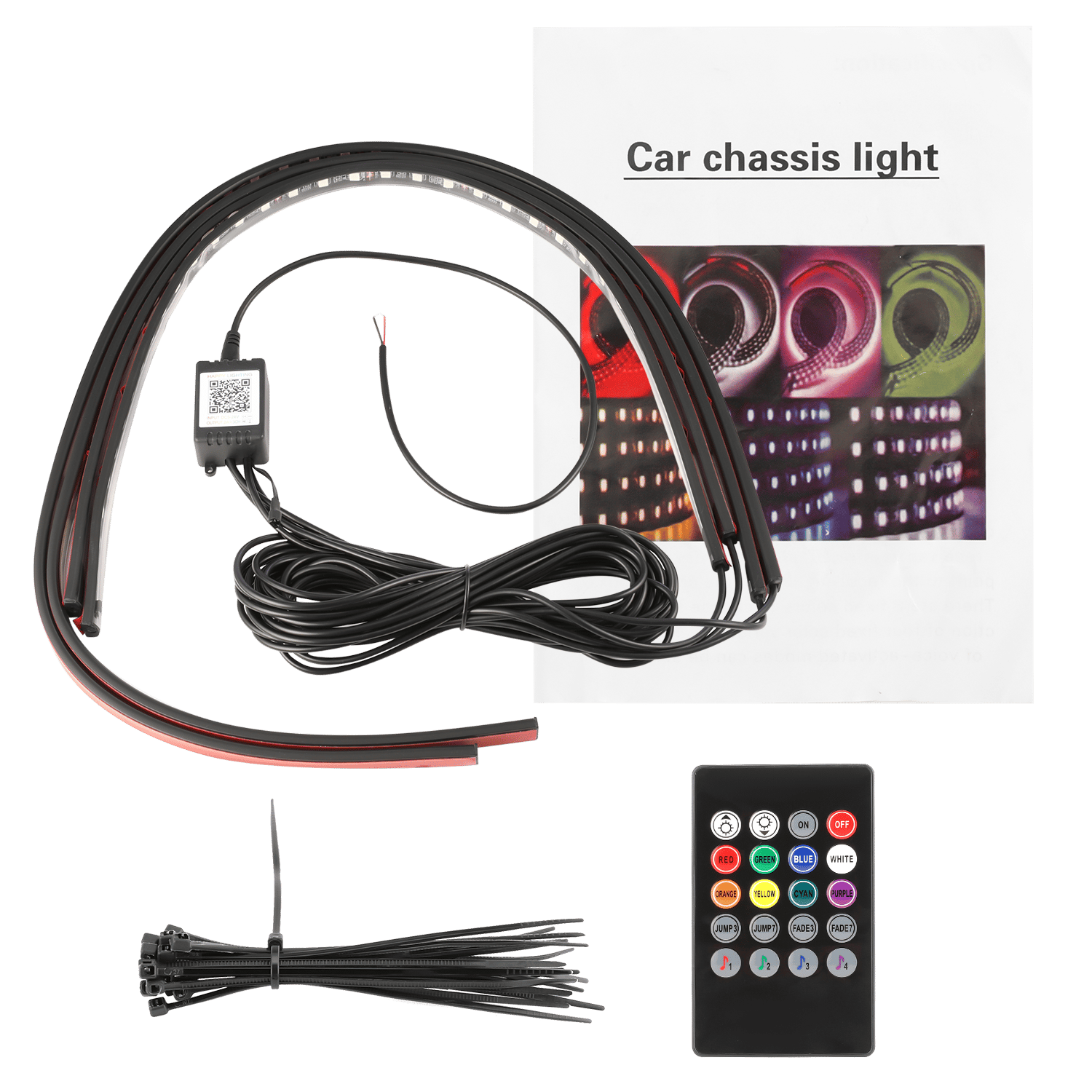 🔥Last Day Sale - 50% OFF🎁 2024 Car Chassis Flexible RGB Waterproof LED Strip Lights (4PCS)